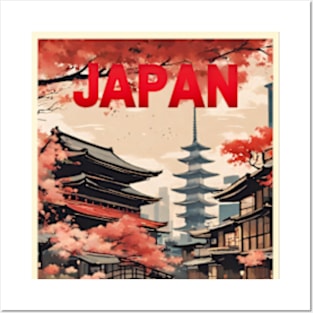 japan tokyo vintage travel tourism 10 Posters and Art